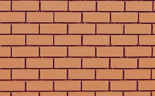 Dollhouse Miniature Mesh Mounted Common Brick